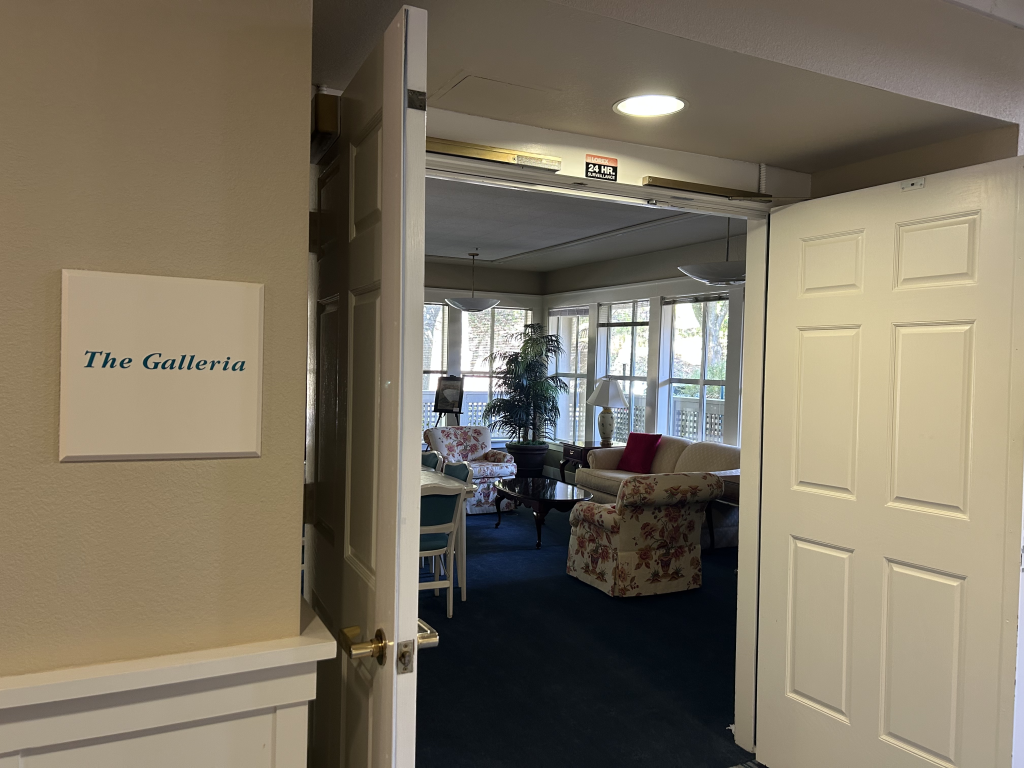 One of many meeting rooms at The Waterford in Rossmoor